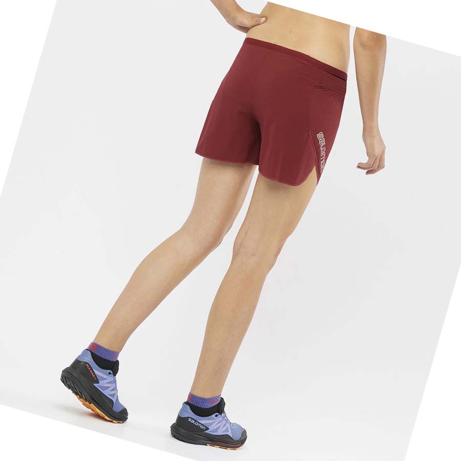 Bermudas Salomon SENSE AERO 5'' Mujer Rojos | MX 2337FDN